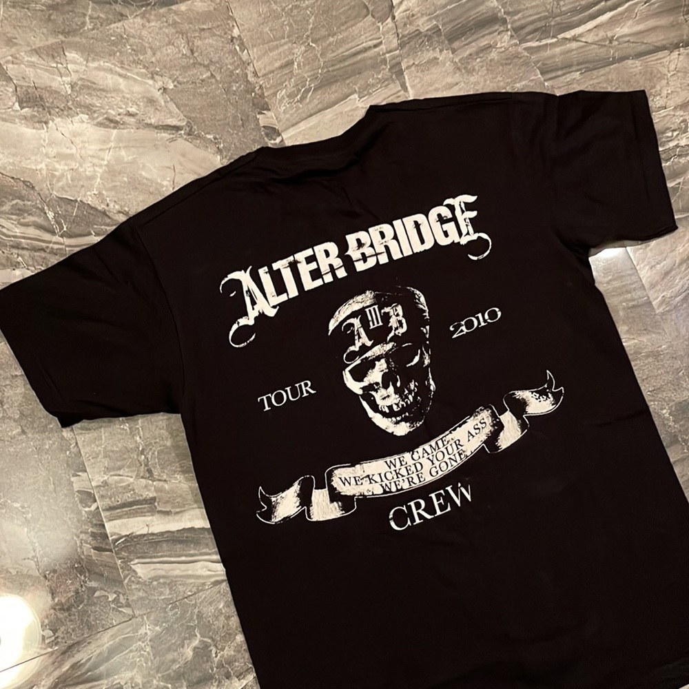 Alterbridge CREW MEMBER 2010 roadie tour tee. Not available to public